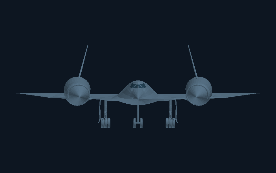 SR-71 Blackbird · front