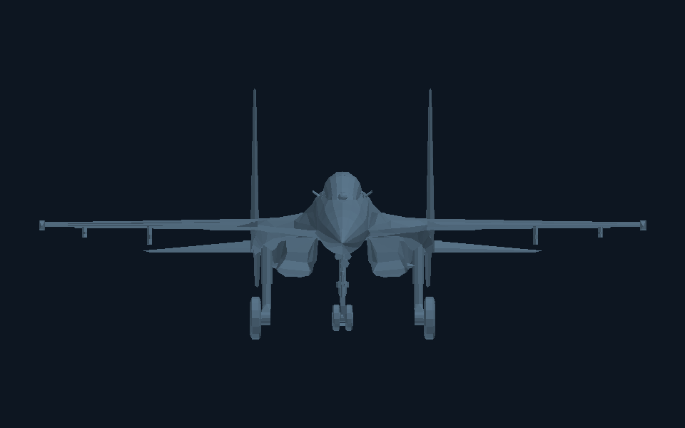 Su-27 Flanker · front