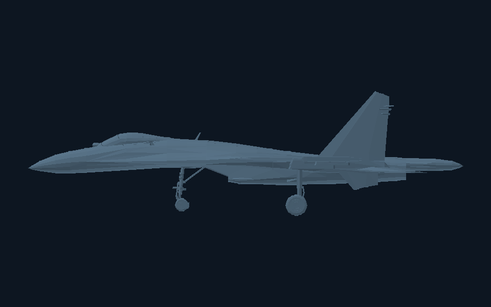 Su-27 Flanker · side