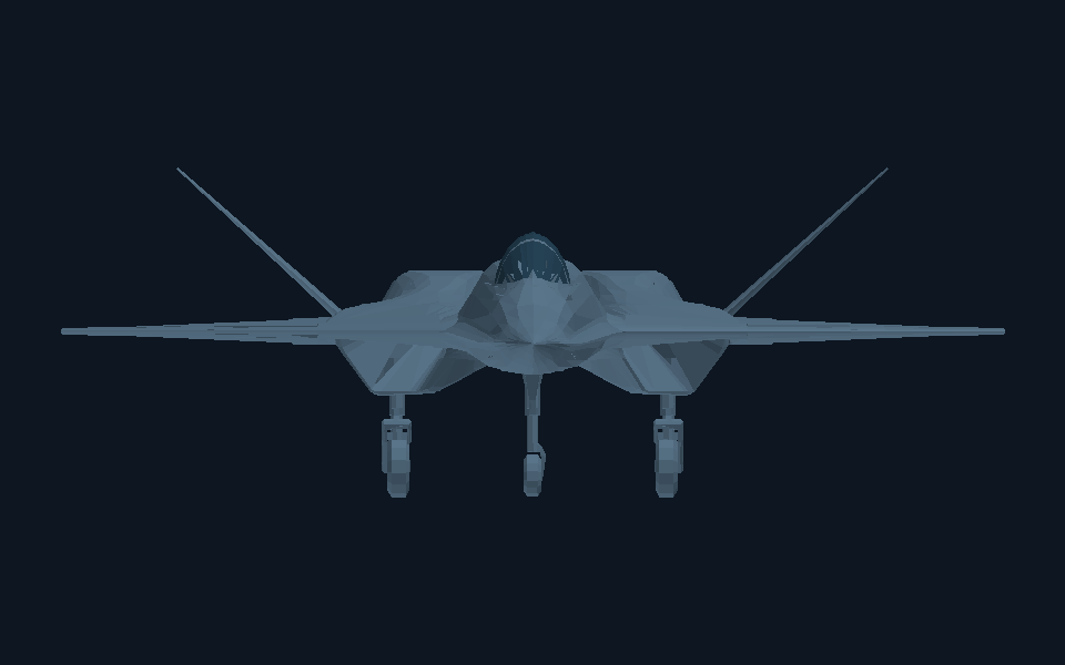 YF-23 Black Widow II · front