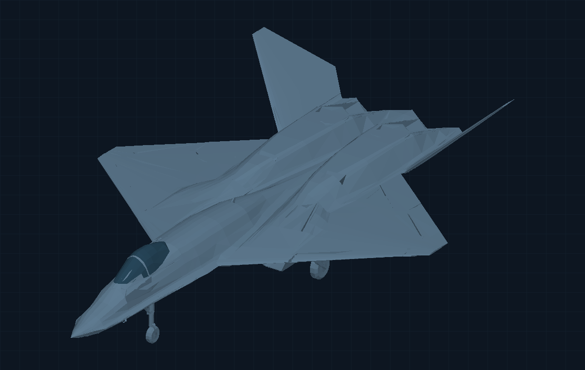 YF-23 Black Widow II · Исходная модель