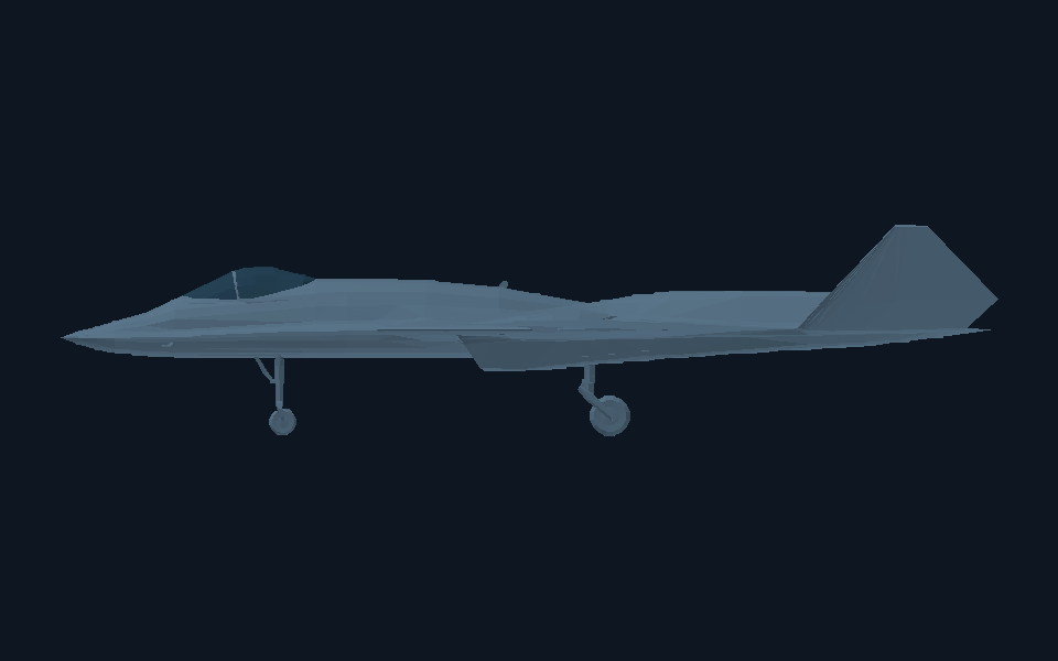 YF-23 Black Widow II · side